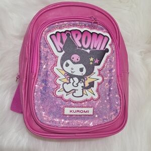 Kuromi Hello Kitty Pink Sequin Kids Backpack